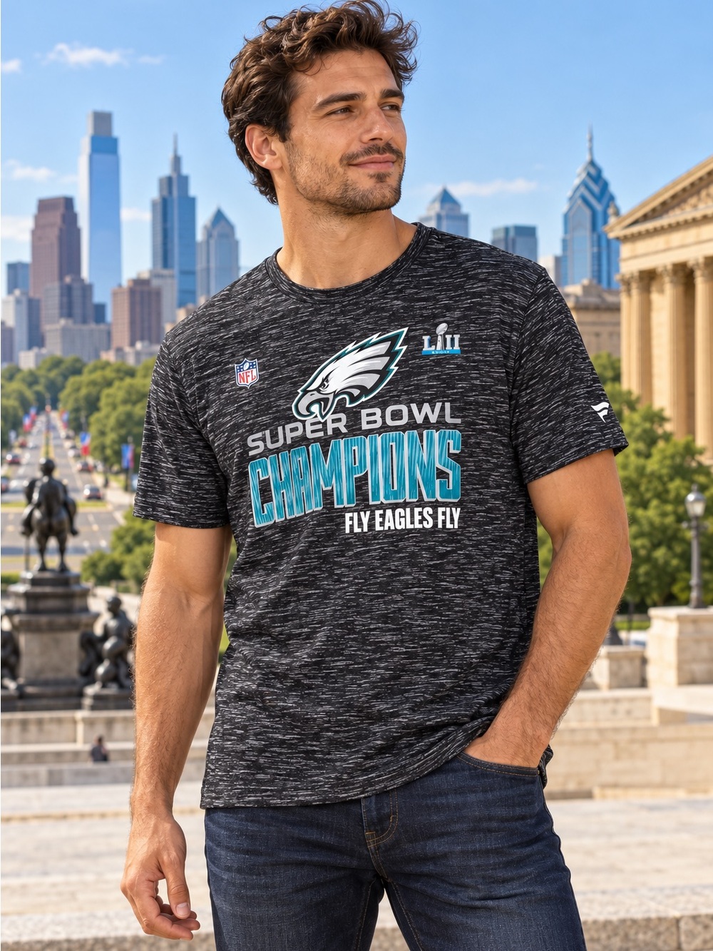 Fanatics Philadelphia Eagles Super Bowl Champions T-Shirt Men’s XL NFL Pro Line